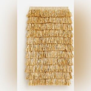 J.Crew Collection gold-fringe skirt